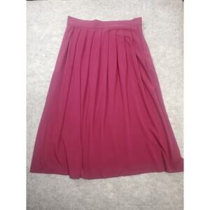 VTG Kenneth Mitchell Women's 20 Deep Purple Elastic Waist Front Pleat Skirt
